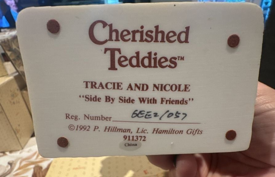 Cherished Teddies Tracie And Nicole Side By Side With Friends Figurine #726621 7