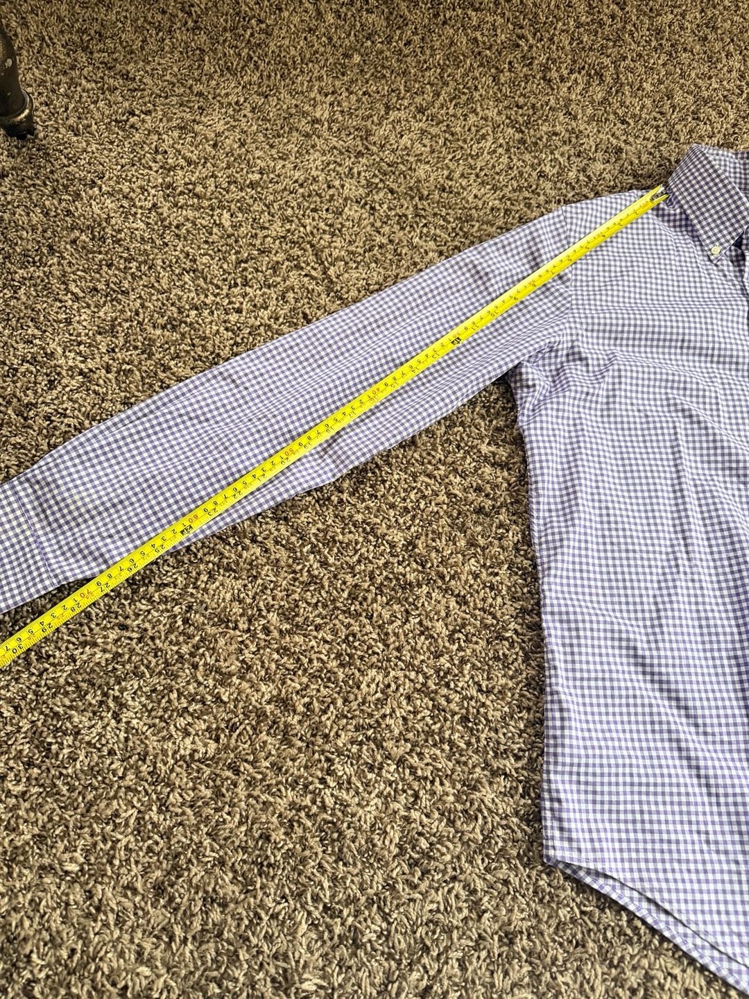 Polo Ralph Lauren Gingham Button Down Shirt Purple Long Sleeve 7