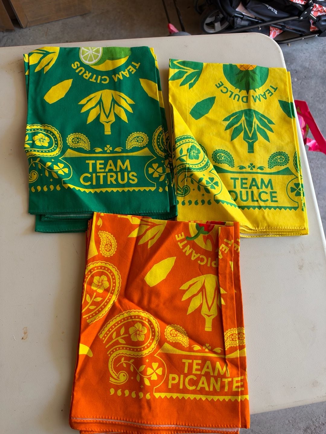 Hornitos Tequila Bandana Team Dulce Citrus Picante Set of 3 1