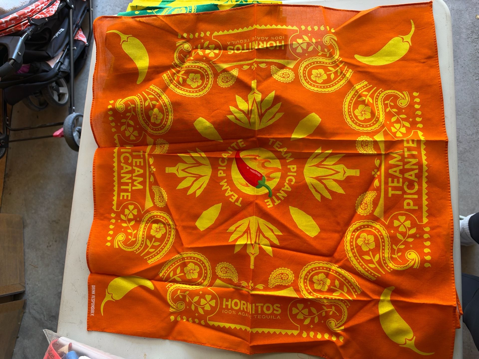 Hornitos Tequila Bandana Team Dulce Citrus Picante Set of 3 4