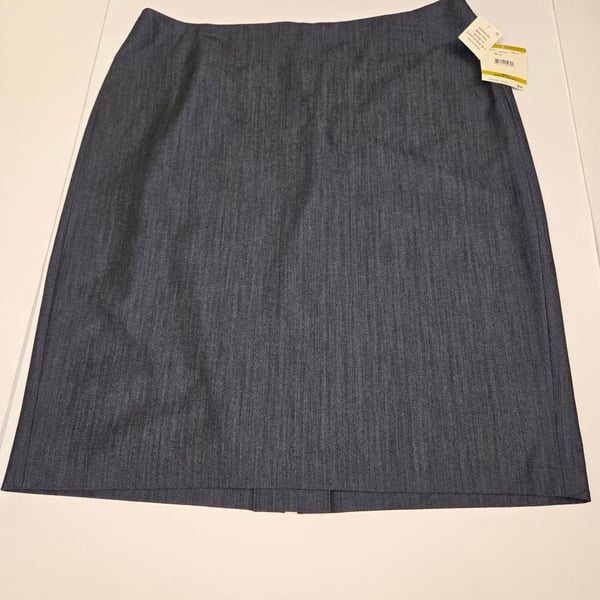 Anne Klein Skirt Size 14 Indigo Twill Pencil