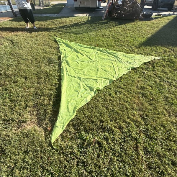 Triangle Sun Shade Sail Canopy Outdoor Green