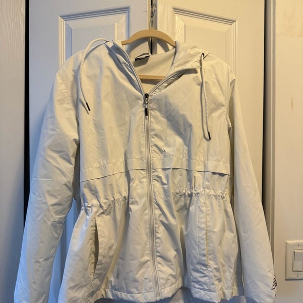 New Balance Full Zip Windbreaker Jacket White