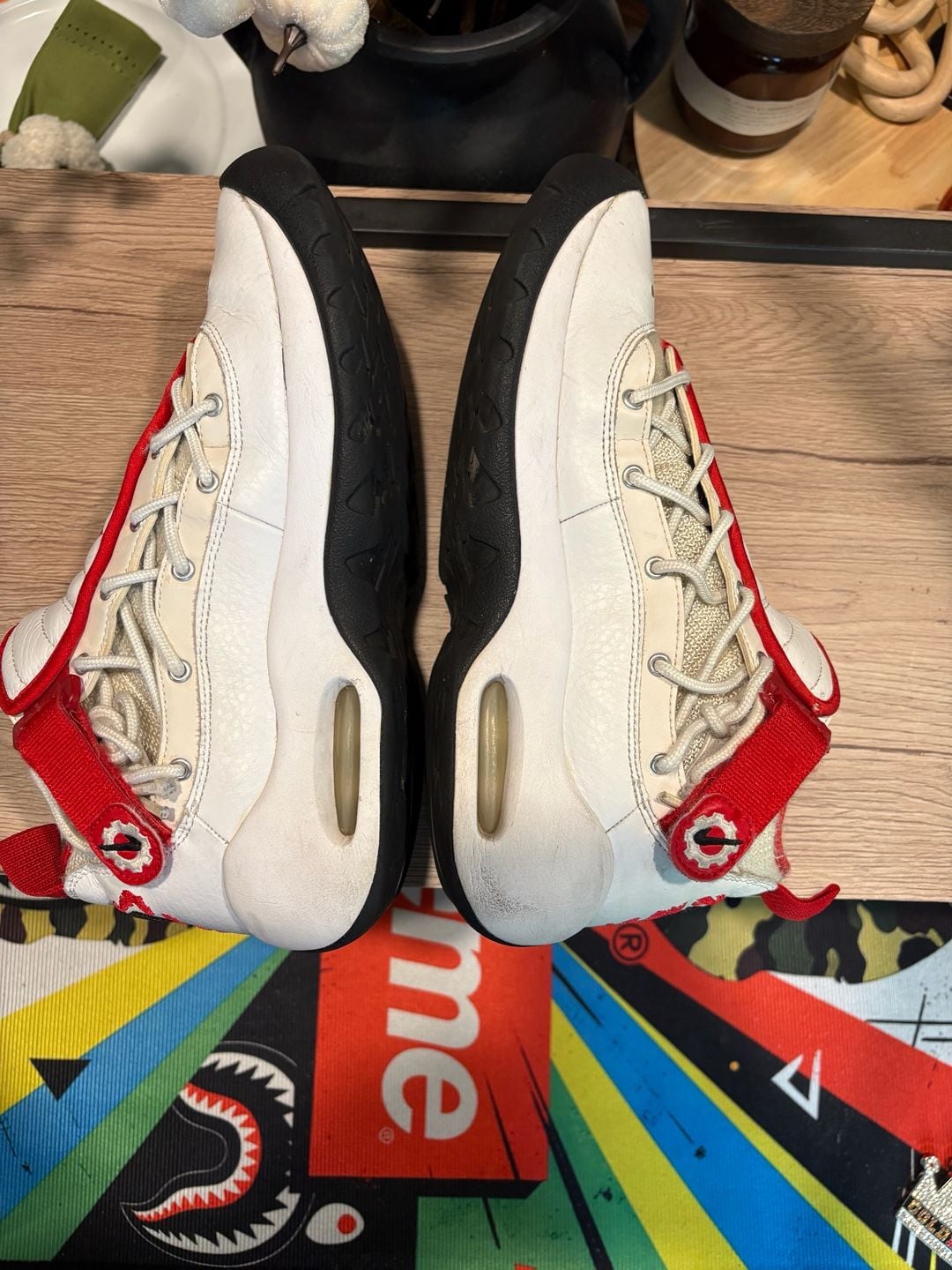Nike Air Shake Ndestrukt Retro Bulls White Red Black 7