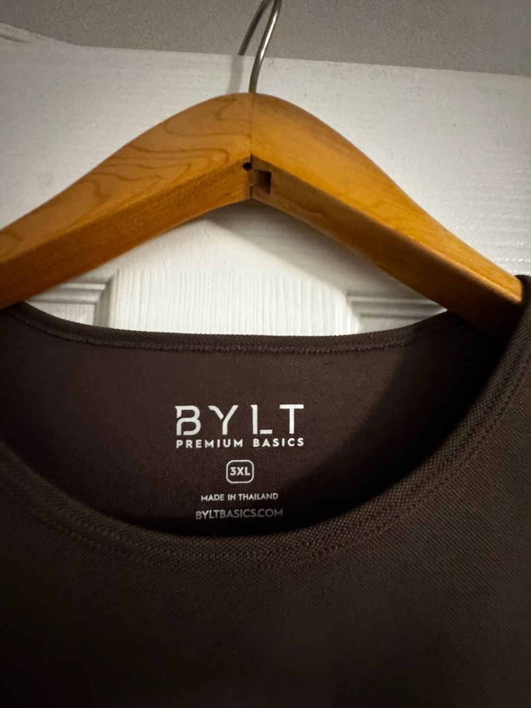 BYLT Premium Basics T-Shirt Size 3XL Brown Short Sleeve Scoop Hem 5