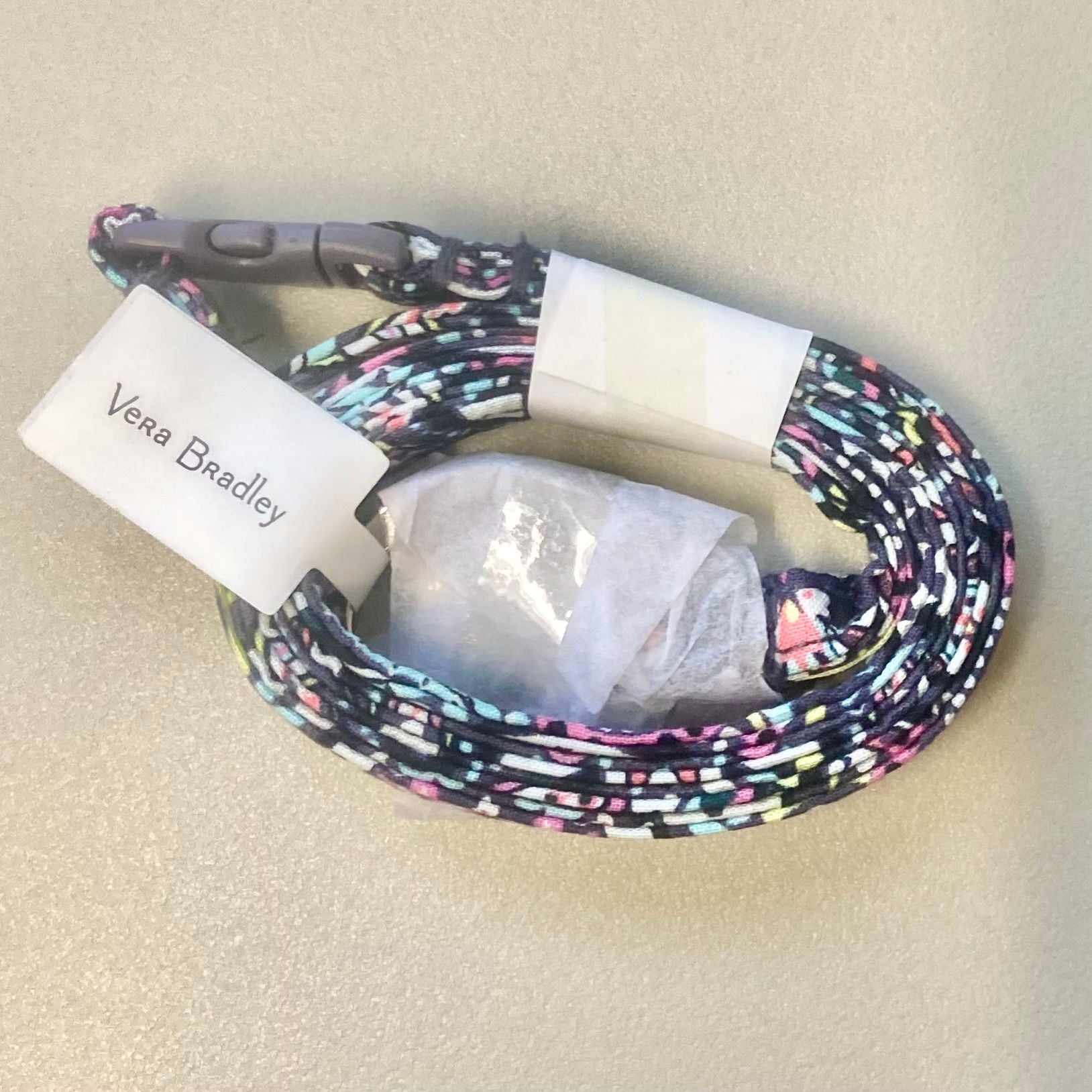 Vera Bradley Iconic Breakaway Lanyard Bonbon Medallion NWT 1