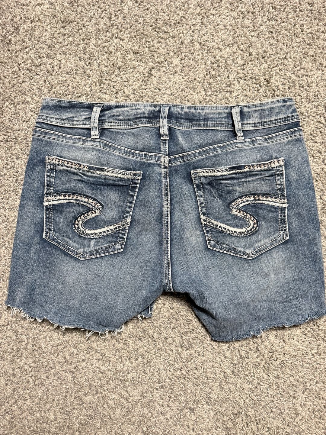 Silver Jeans Co. Avery Bootcut Denim Shorts W34/L31 Blue 3