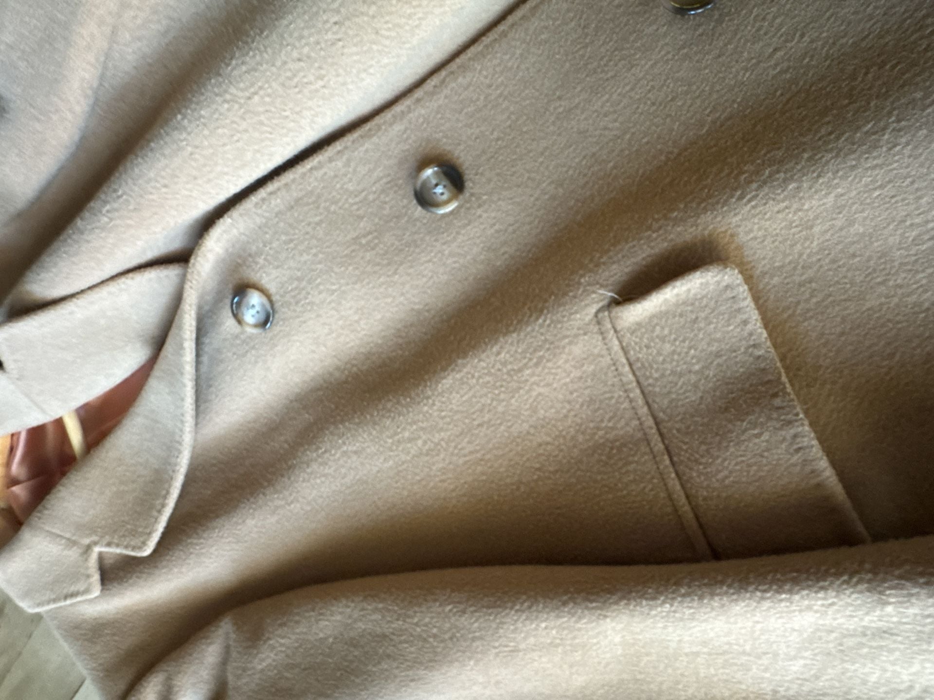 Adam Spencer Wool And Cashmere Blend Coat Camel 9
