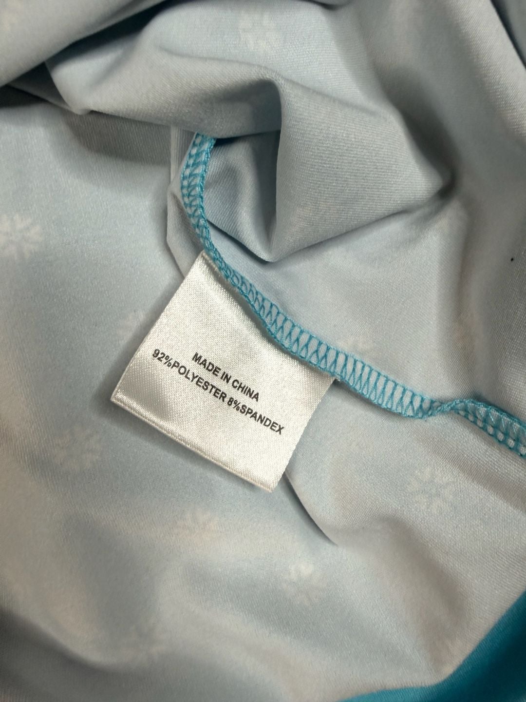 Men’s Range Golf Polo Size M Blue White Snowflake Print Performance Shirt#149 5