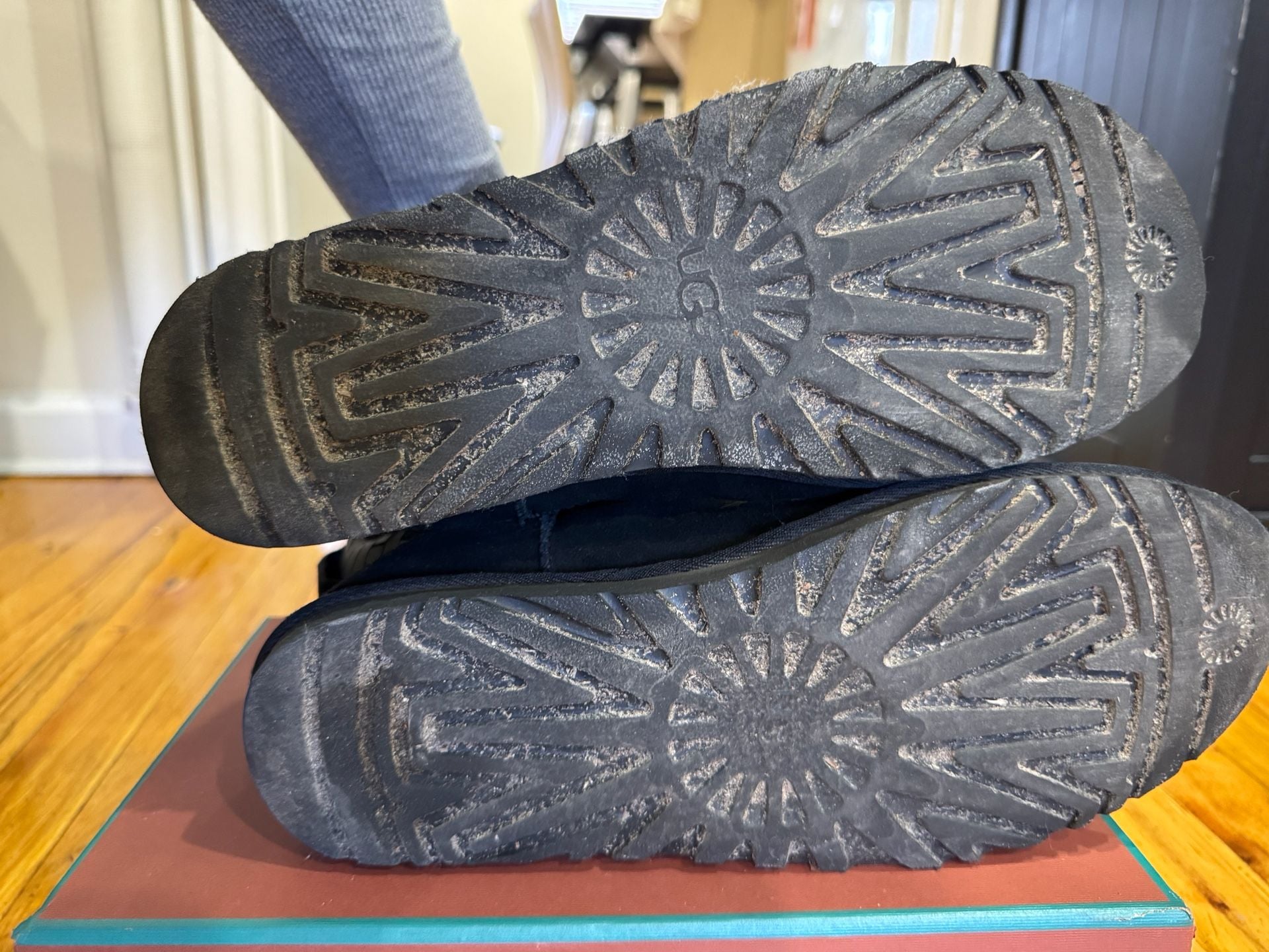 UGG Classic Mini II Ugg Logo Black Suede Boots 11