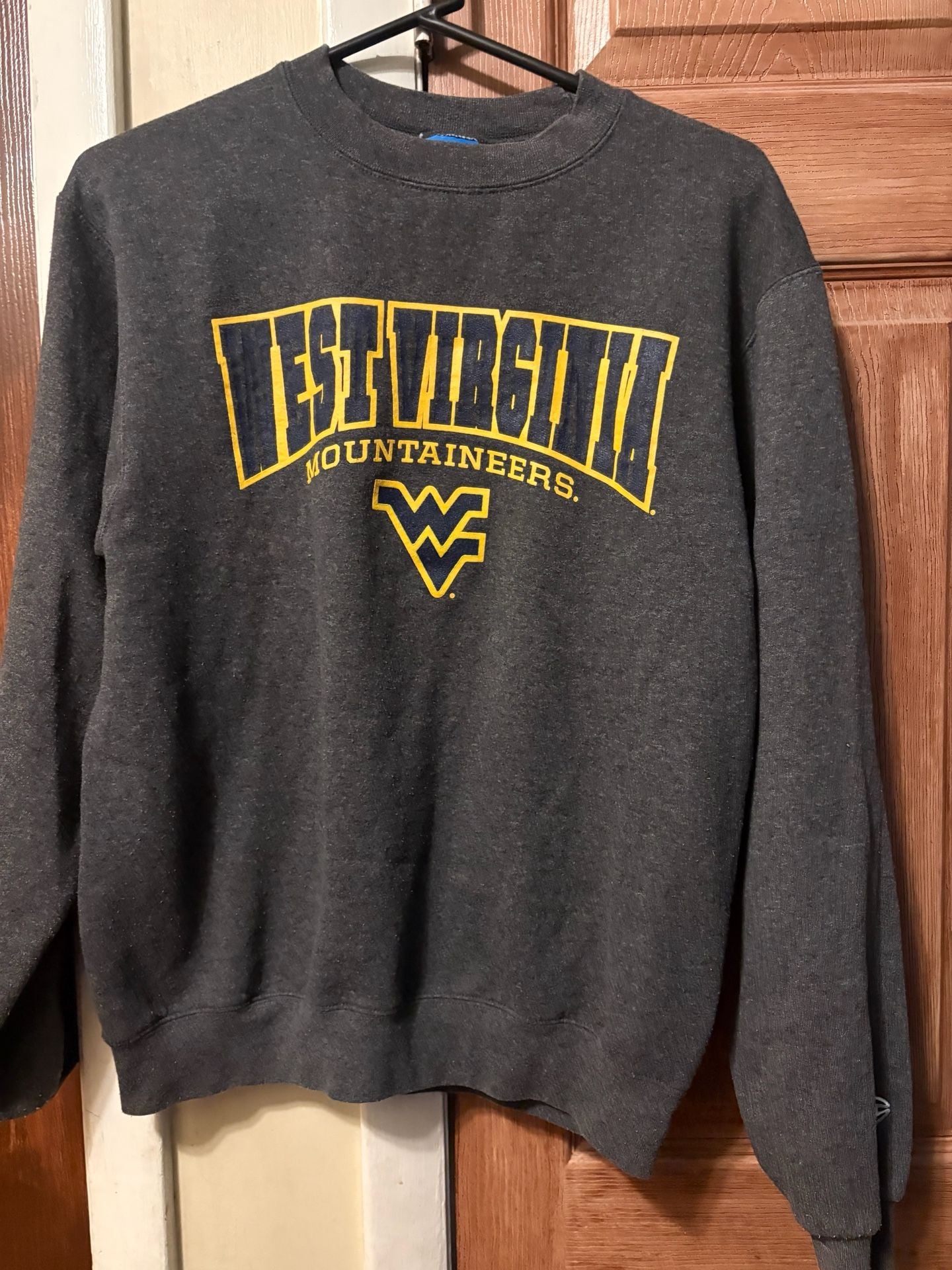 Champion West Virginia Mountaineers Sweatshirt Size S Gray Eco Fleece 2