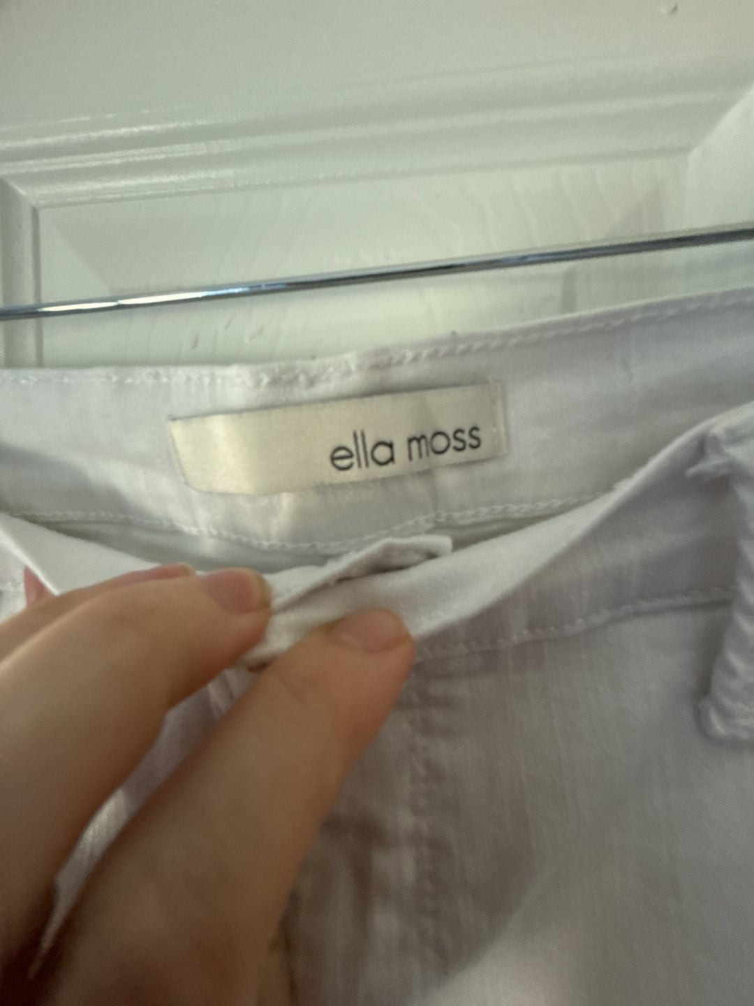 Ella Moss White Straight Leg Jeans Size 16 5