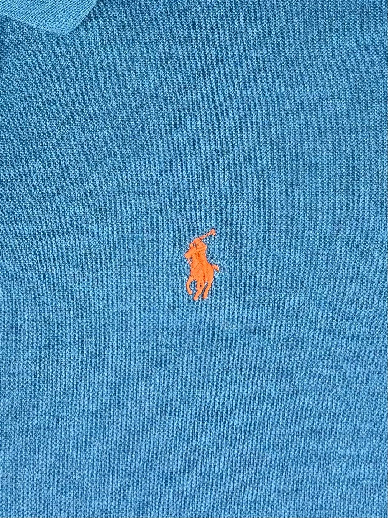 Polo Ralph Lauren Long Sleeve Polo Shirt Size XL Blue Cotton 3