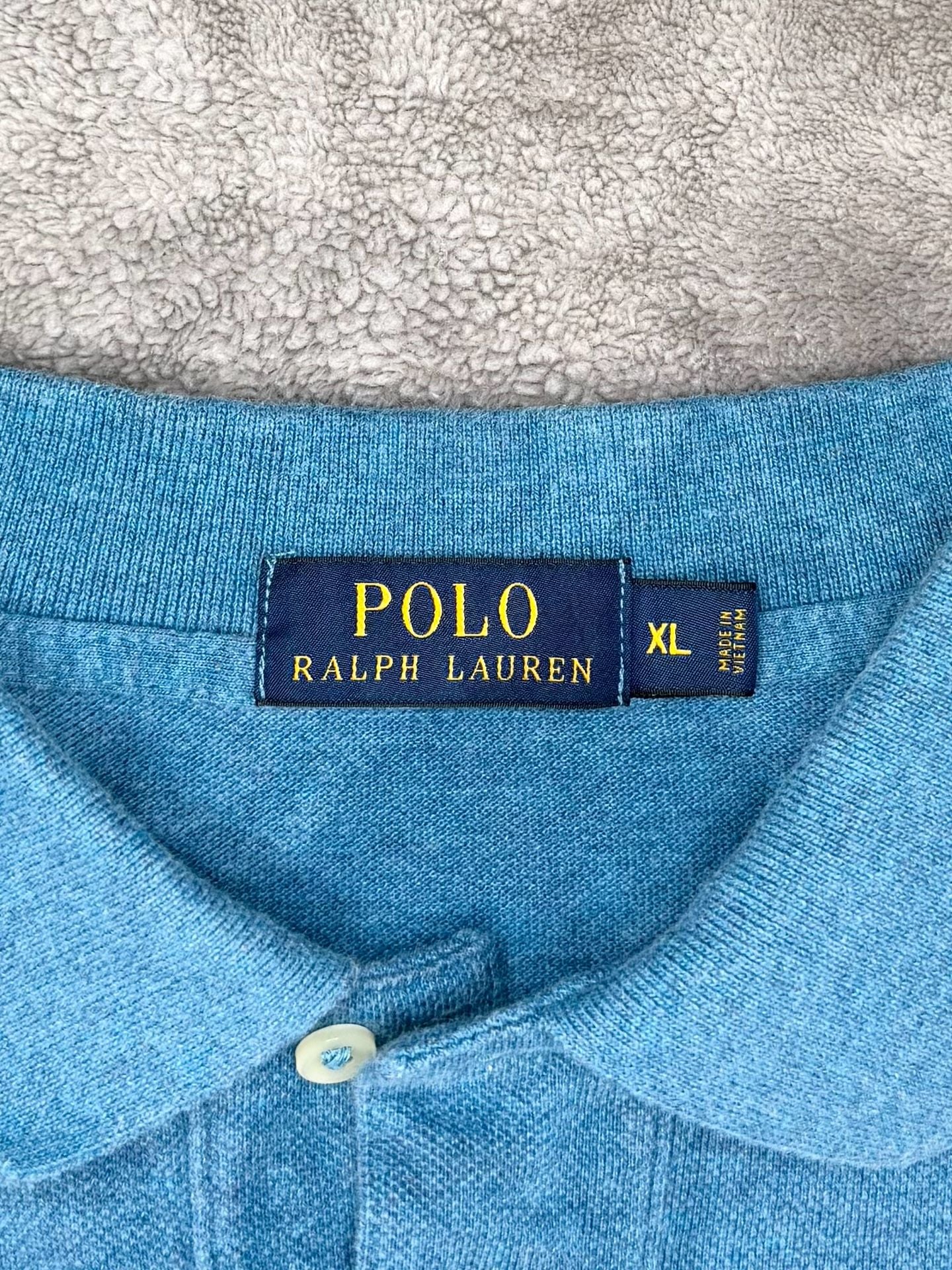 Polo Ralph Lauren Long Sleeve Polo Shirt Size XL Blue Cotton 4