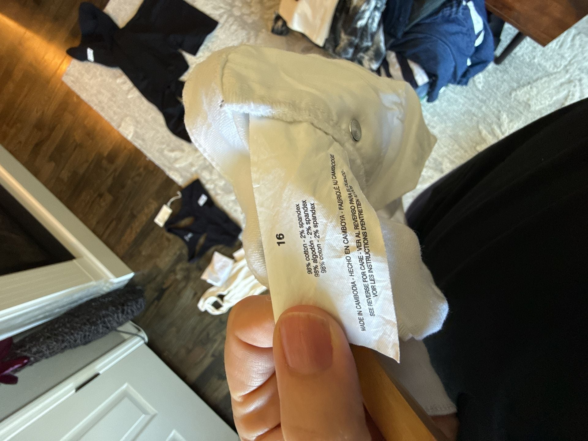 Ella Moss White Straight Leg Jeans Size 16 8