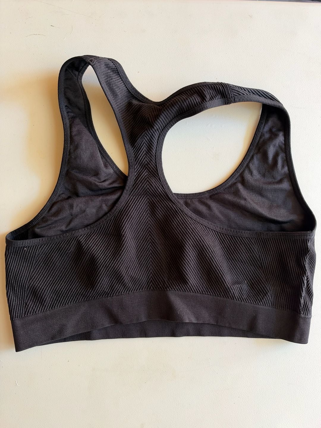 ryka Sports Bra Size XL Black Seamless Racerback 4