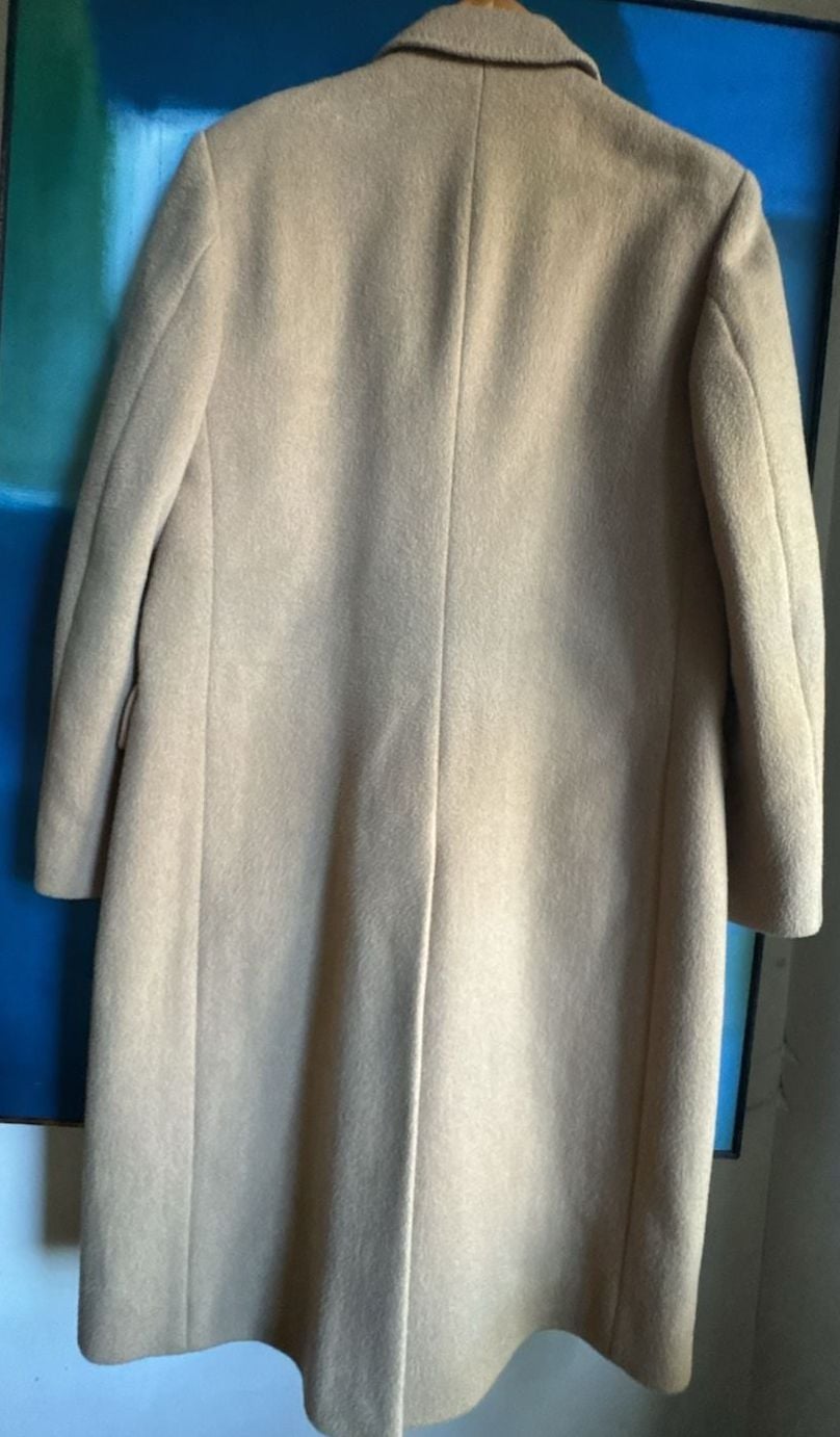 Adam Spencer Wool And Cashmere Blend Coat Camel 8