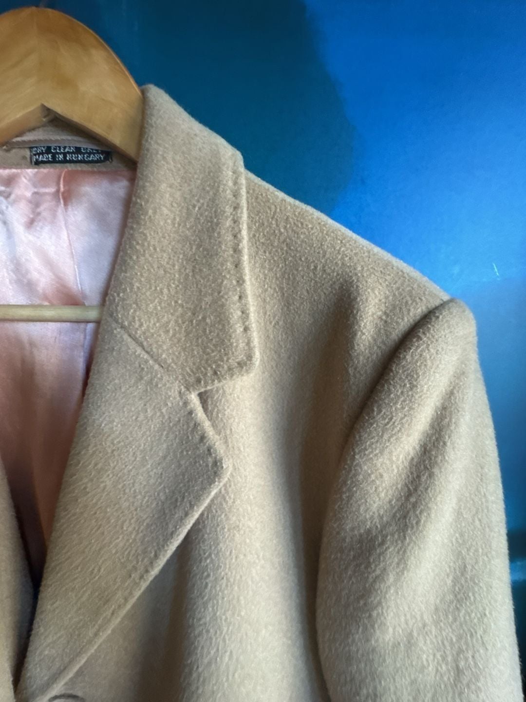 Adam Spencer Wool And Cashmere Blend Coat Camel 7