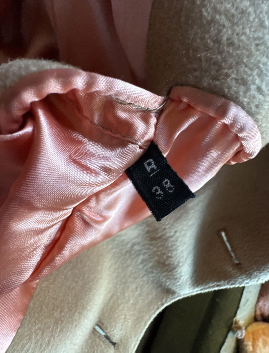 Adam Spencer Wool And Cashmere Blend Coat Camel 12