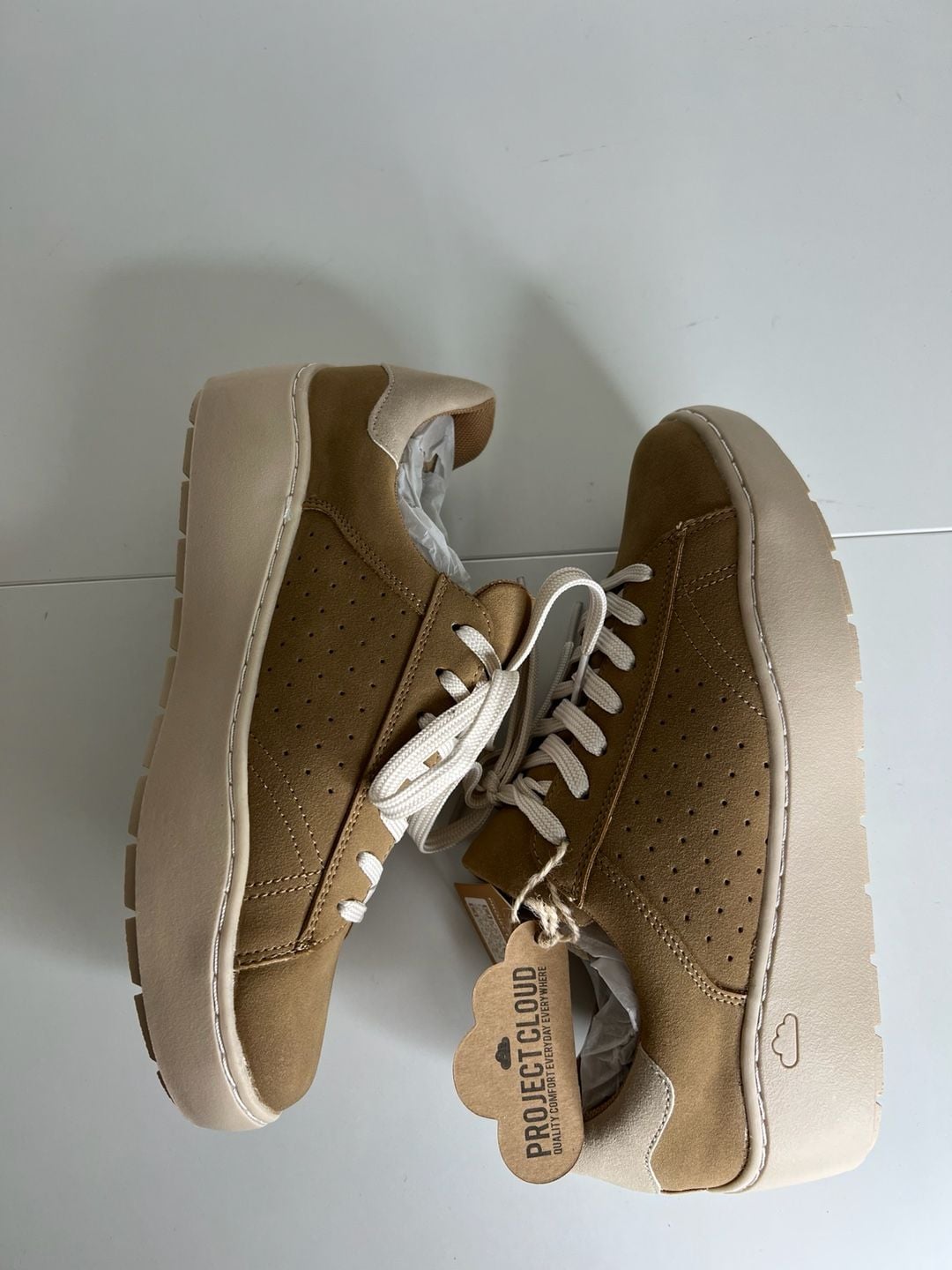 Project Cloud Bossy Size 10 Tan Platform Sneakers 6