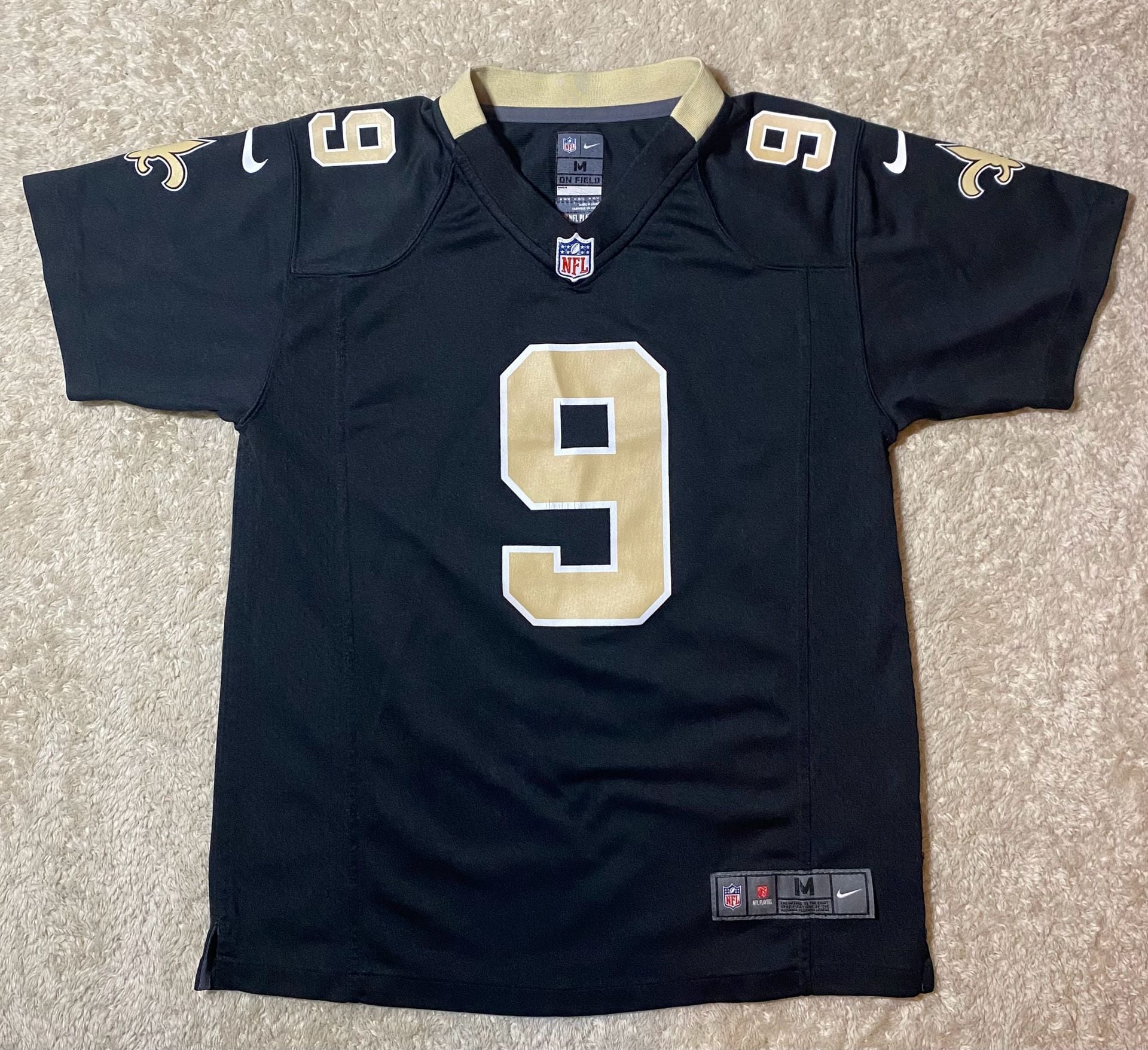 New Orleans Saints Drew Brees #9 Nike On Field Youth Medium 10/12 NFL Jersey 2