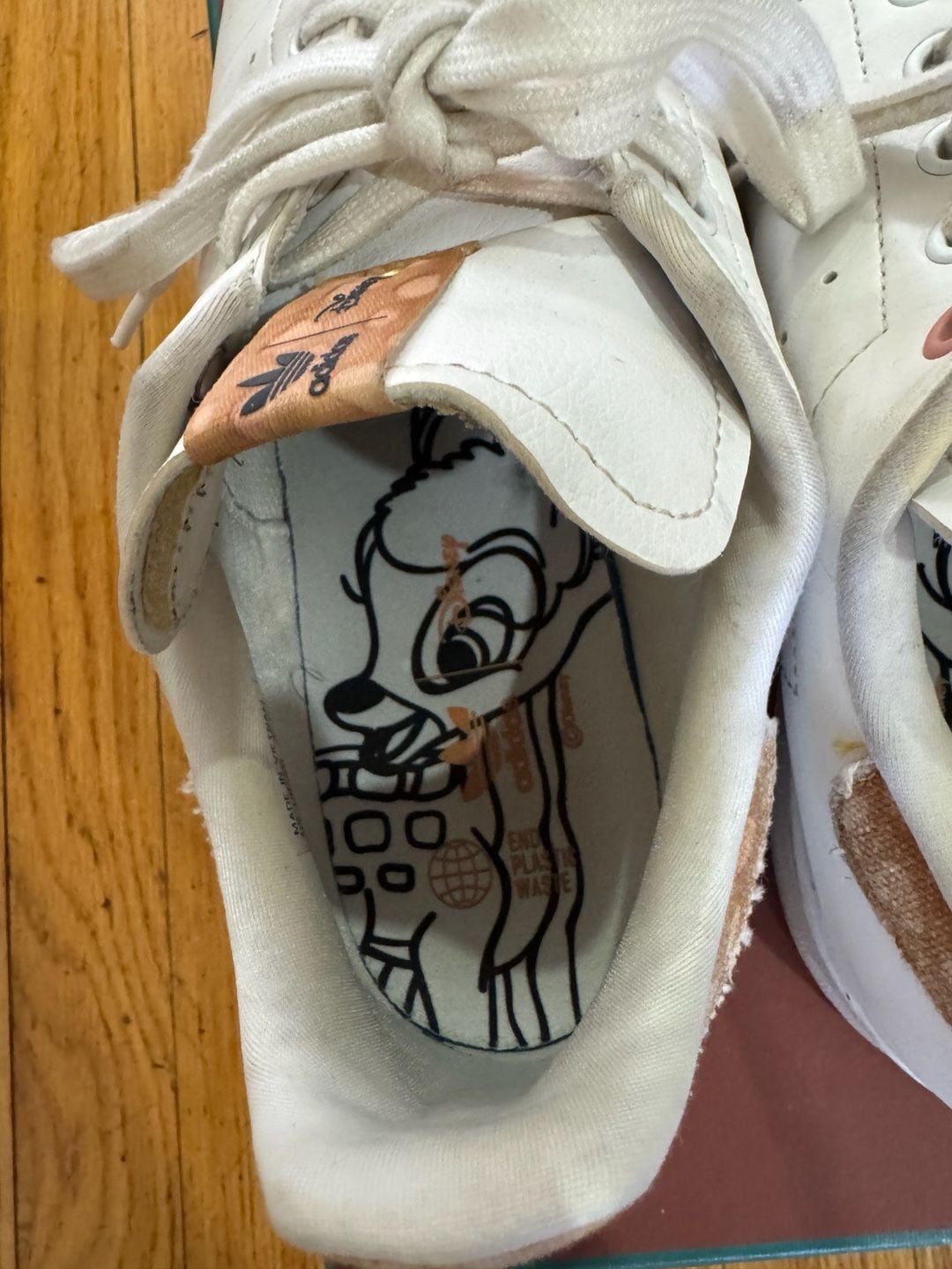 Adidas Stan Smith Disney Bambi Size 11 White Sneakers 6