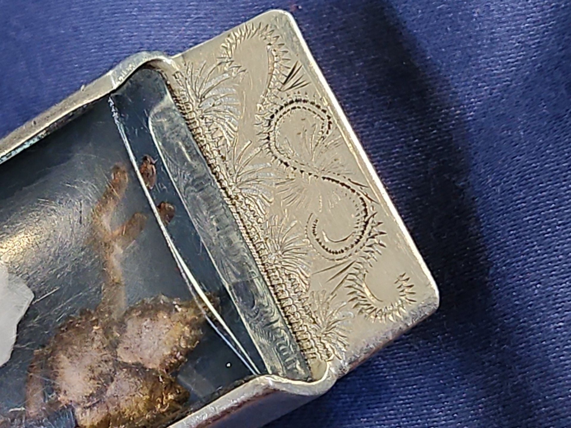 Vintage Handcrafted White Rose Belt Buckle Engraved Metal 9