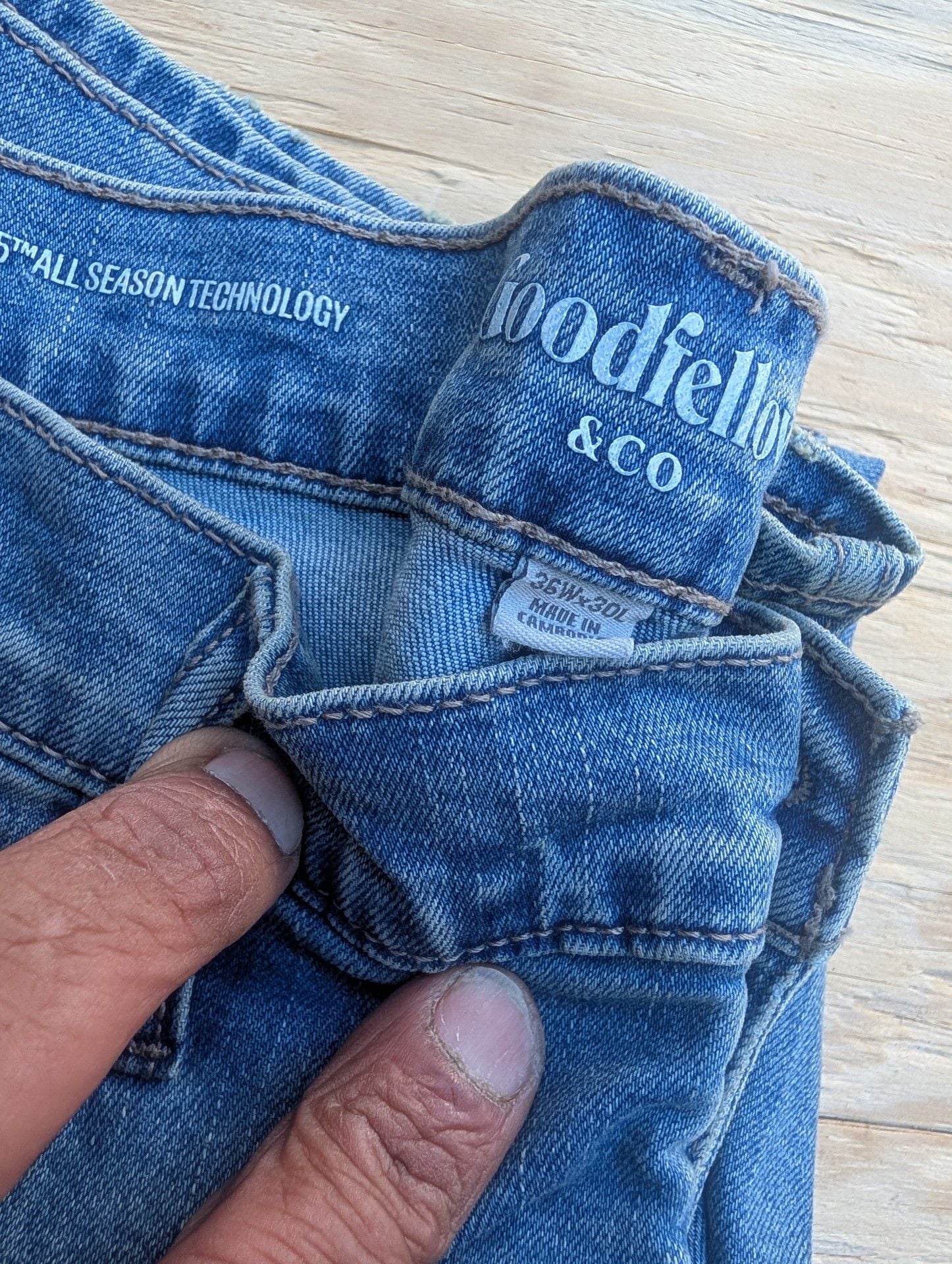Goodfellow & Co Jeans 38x30 Blue Denim Straight Leg 2