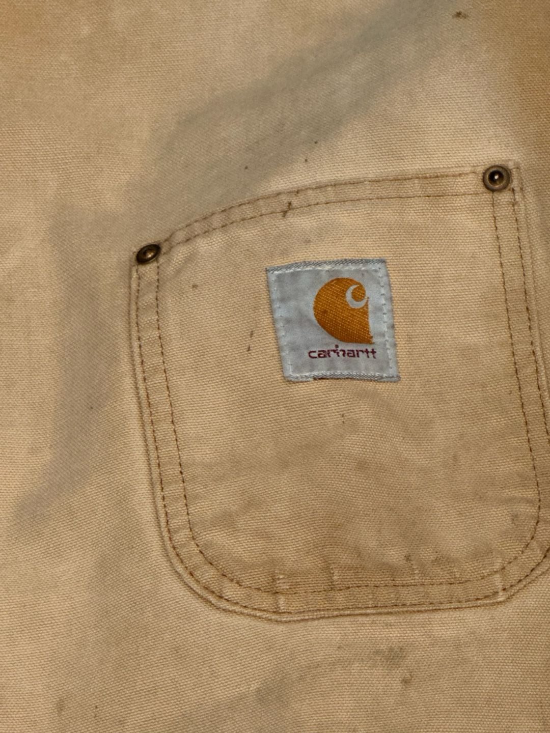 Carhartt Blanket Lined Chore Barn Duck Coat Carhartt Brown Distressed 5