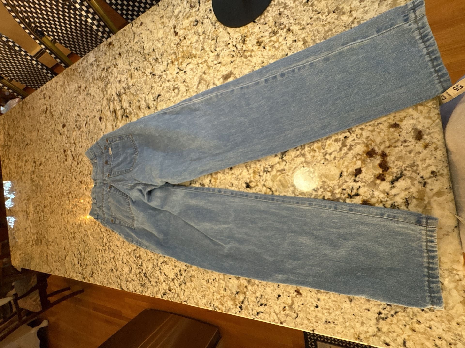 Pashu 5331SL Vintage Denim Jeans Size 7 Light Wash Blue Straight Leg Y2K 7