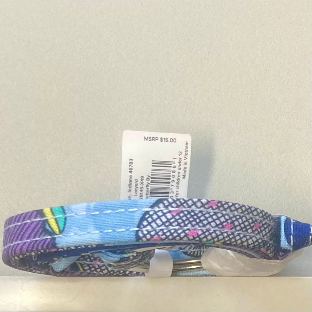 Vera Bradley Butterfly By Lanyard NWT 2