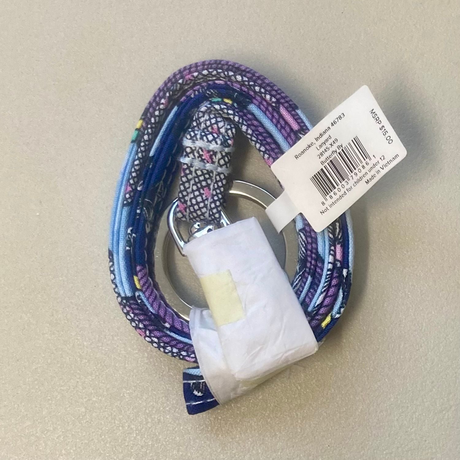 Vera Bradley Butterfly By Lanyard NWT 3