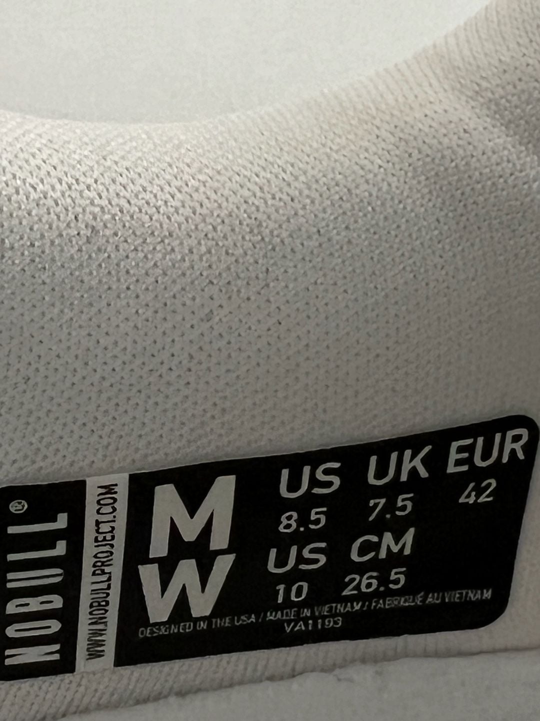 Nobull Allday Ripstop Size W10 M8.5 White Gum Sneakers 9