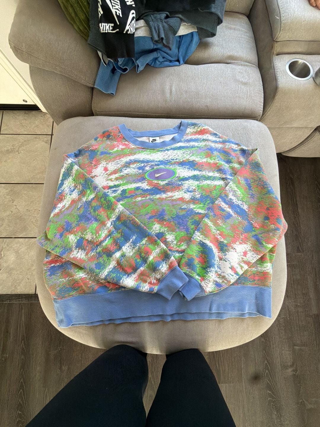 Nike Graphic Crewneck Sweatshirt Size 3X Multicolor 1
