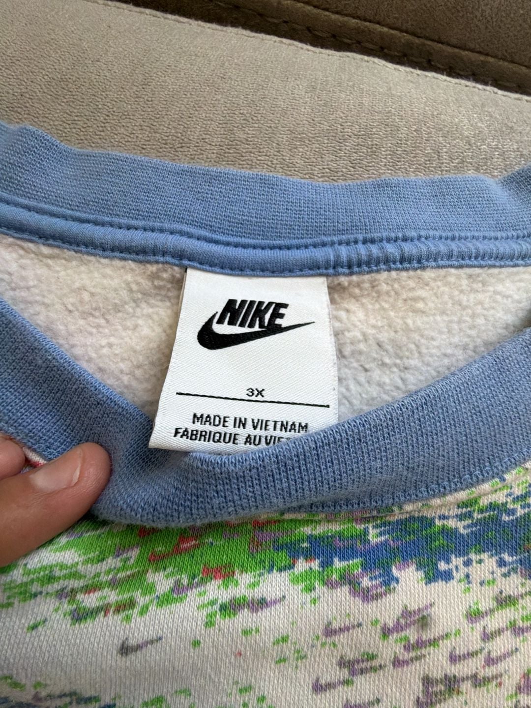 Nike Graphic Crewneck Sweatshirt Size 3X Multicolor 2