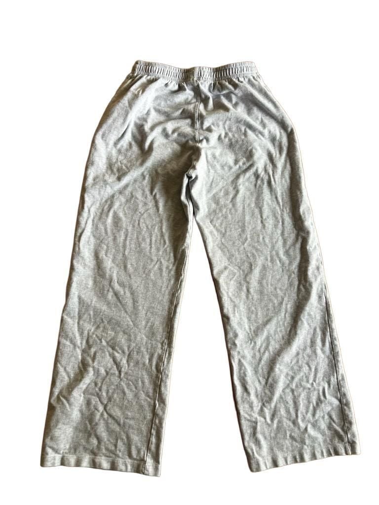 Brandy Melville Wide Leg Sweatpants Light Heather Gray Cotton Drawstring
 7