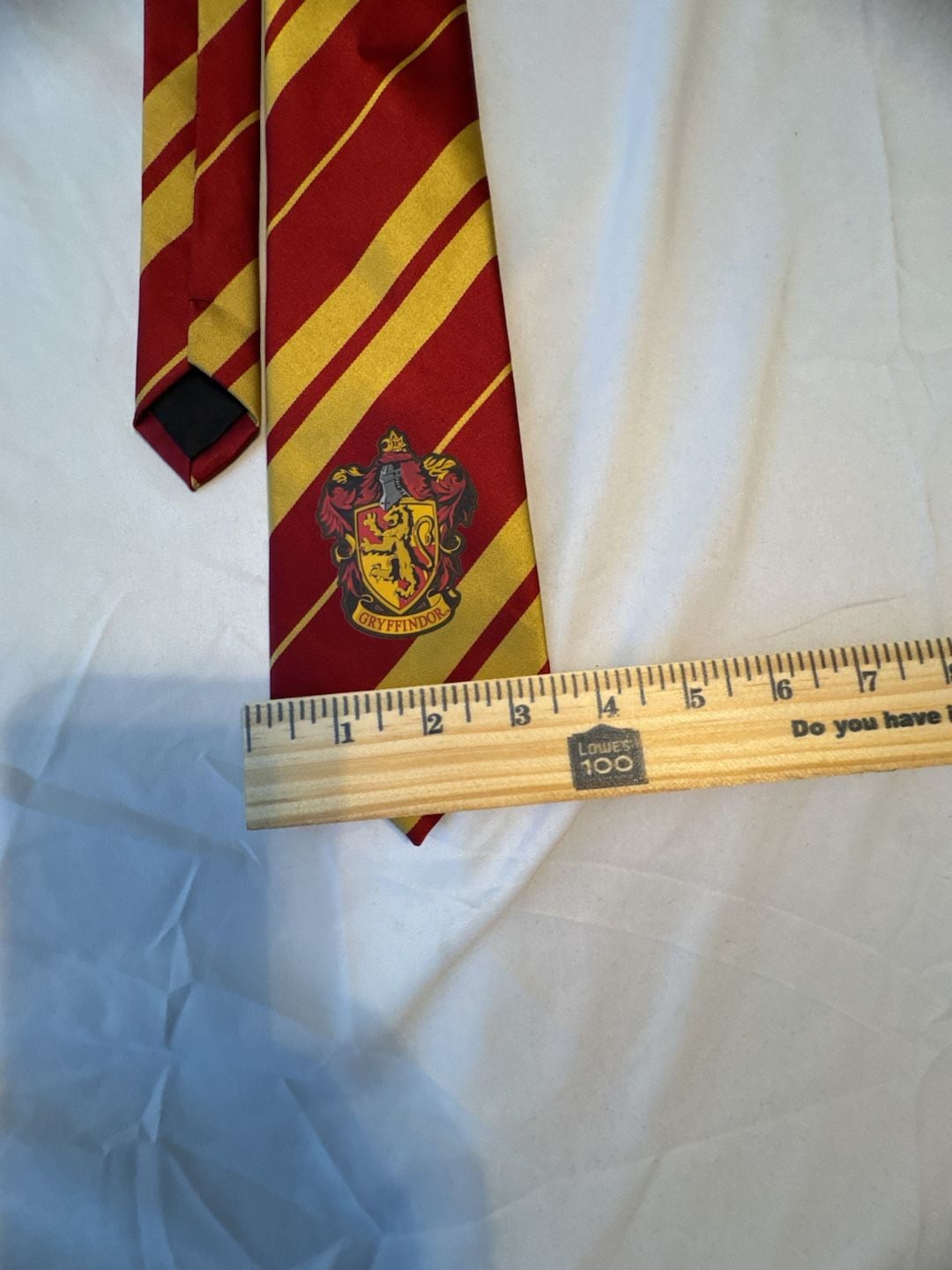 Harry Potter Gryffindor Neck Tie Striped Crest Red Gold 3