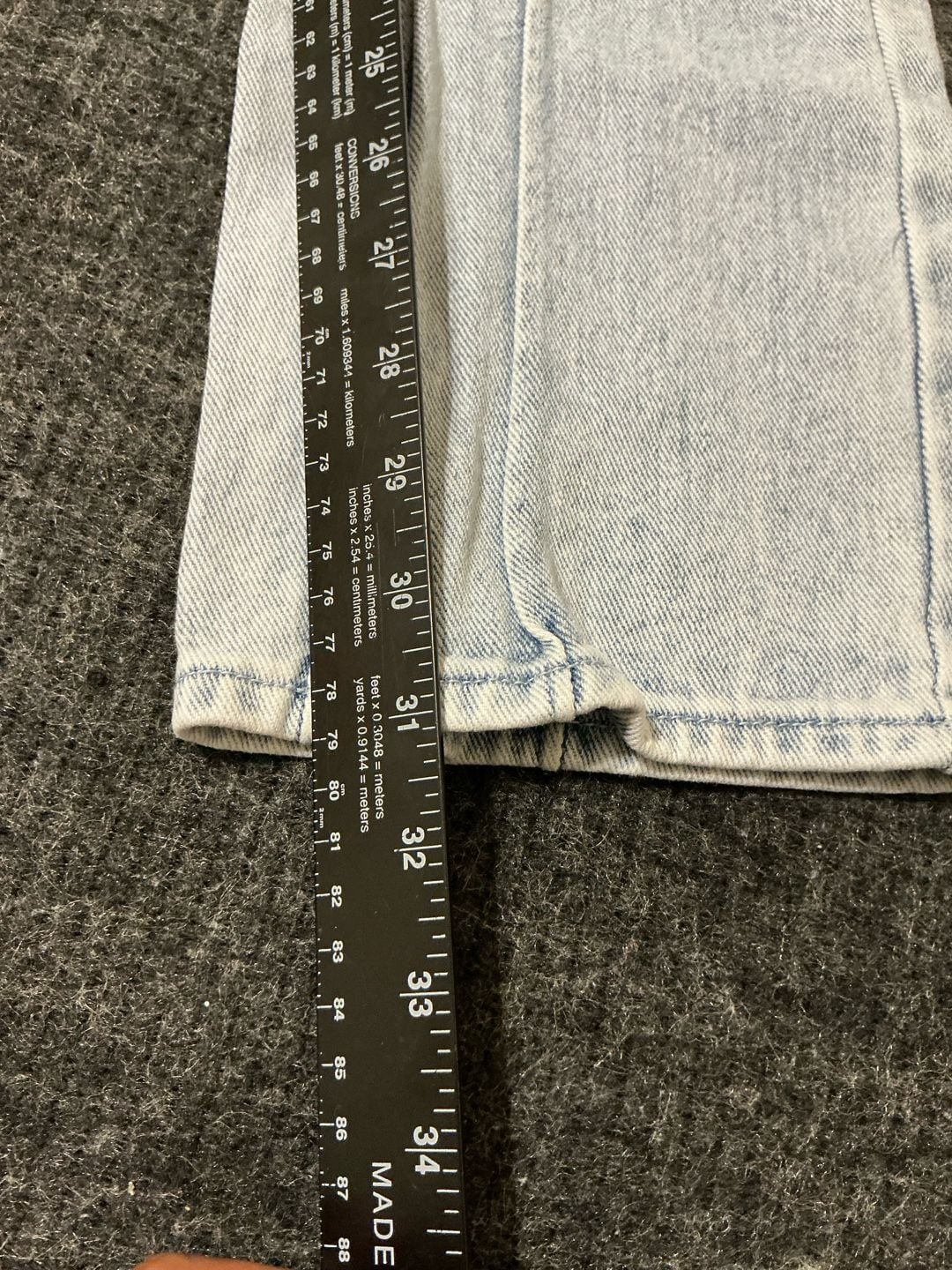 PacSun Paneled Boyfriend Jeans Womens Size 26 Light Blue Denim 5 Pockets Design  9