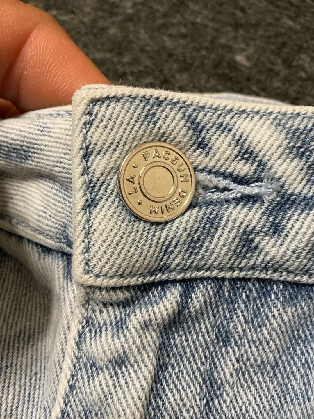 PacSun Paneled Boyfriend Jeans Womens Size 26 Light Blue Denim 5 Pockets Design  10