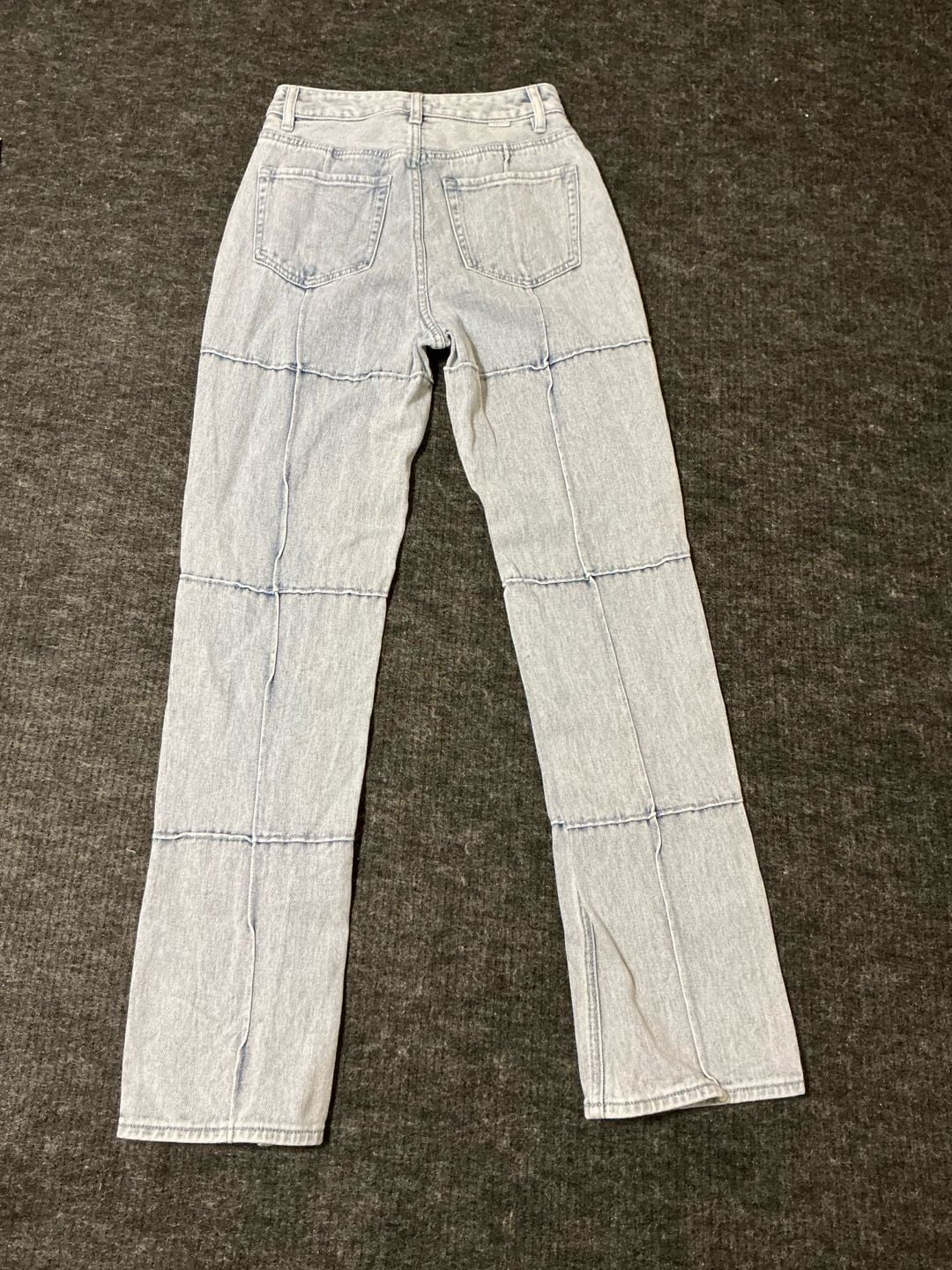 PacSun Paneled Boyfriend Jeans Womens Size 26 Light Blue Denim 5 Pockets Design  12