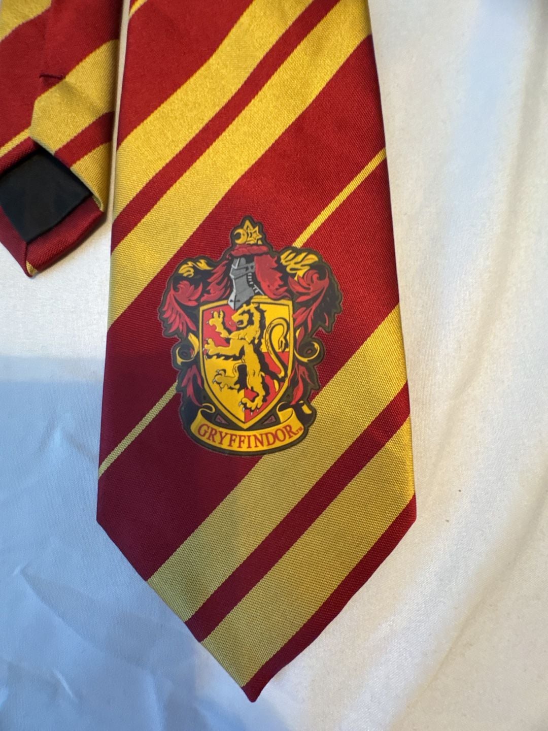 Harry Potter Gryffindor Neck Tie Striped Crest Red Gold 4