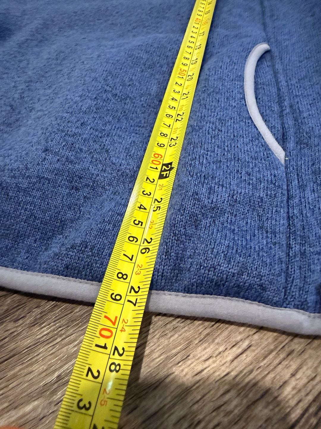 LL Bean Sweater Fleece Pullover Womens XL Regular Blue Snap 7