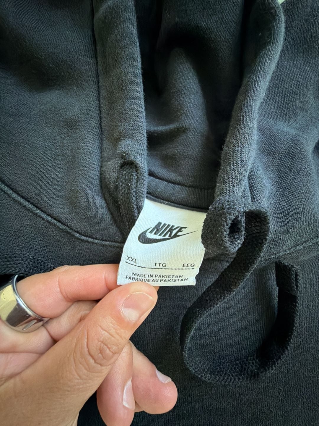 Nike Multi Swoosh Hoodie Size XXL Black Pullover Sweatshirt 4