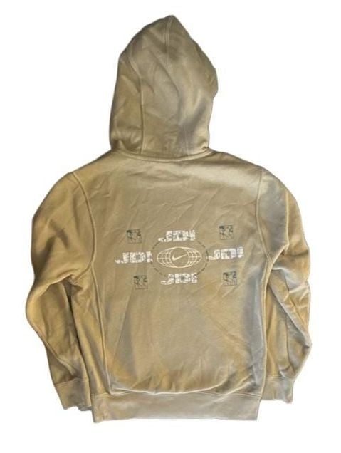 Nike Sportswear JDI Hoodie Size S Beige Graphic Pullover 7
