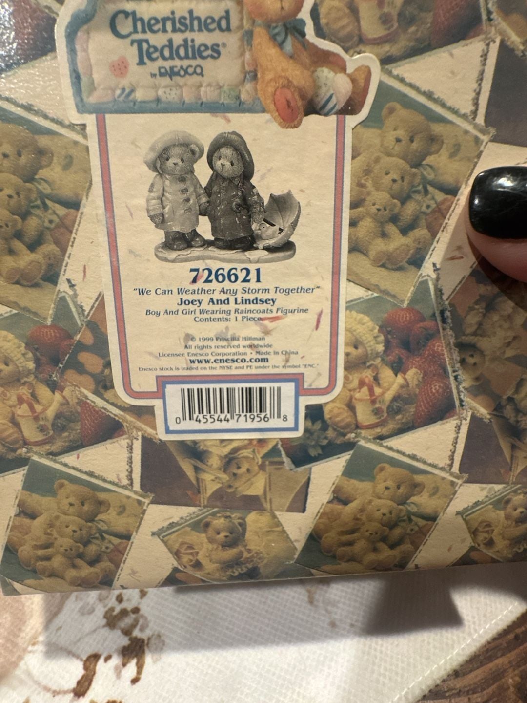 Cherished Teddies Joey And Lindsey We Can Weather Any Storm Figurine #726621 8