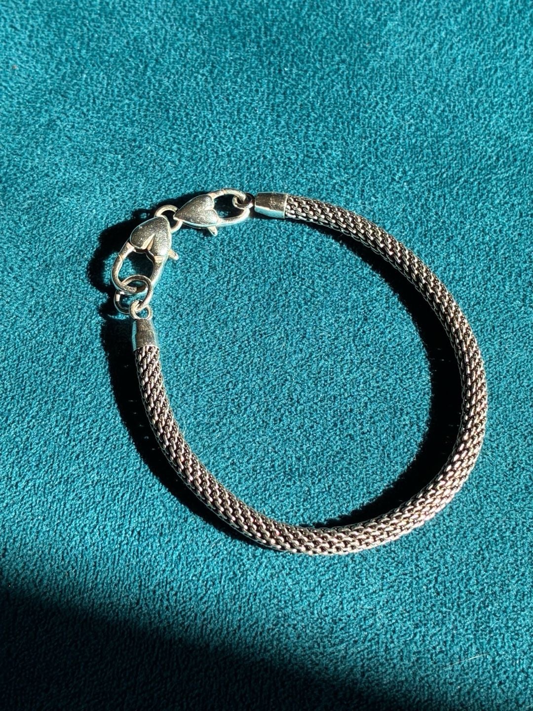 Brighton Heart Clasp Mesh Silver Bracelet 2