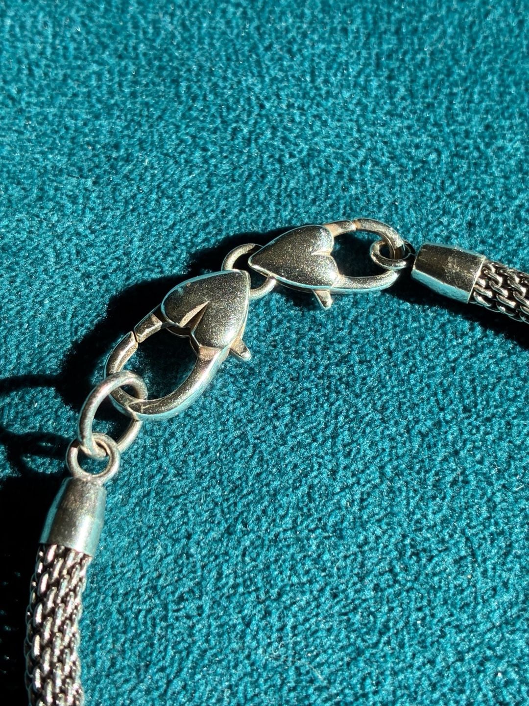 Brighton Heart Clasp Mesh Silver Bracelet 3