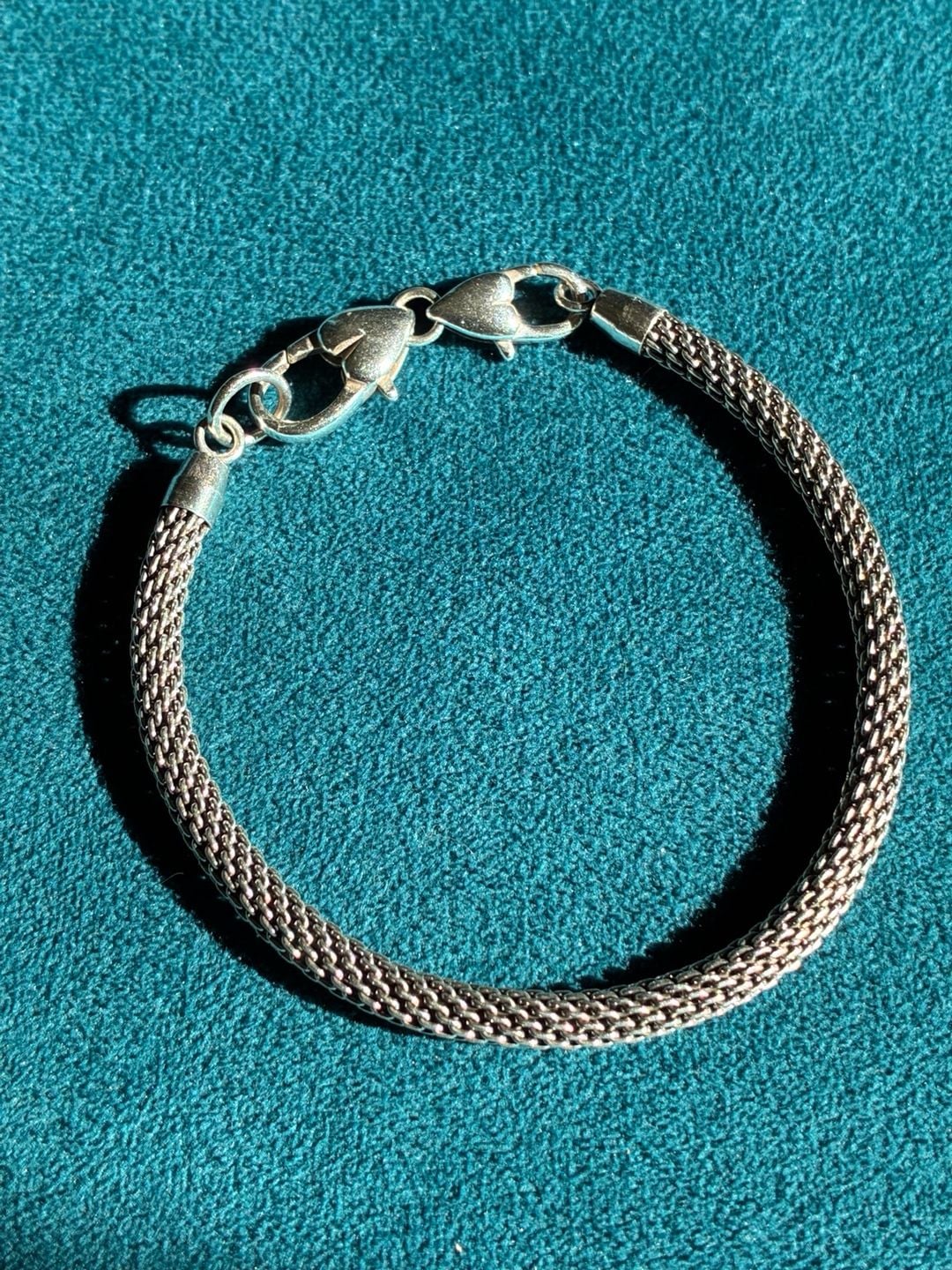 Brighton Heart Clasp Mesh Silver Bracelet 4
