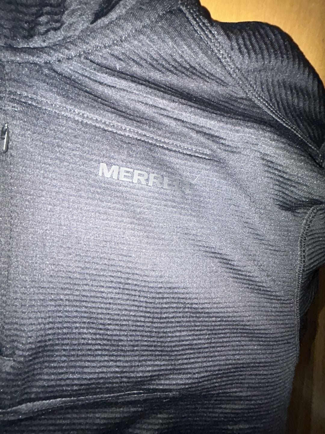 Merrell 1/4 Zip Pullover Shirt Size XL Black Fleece 2