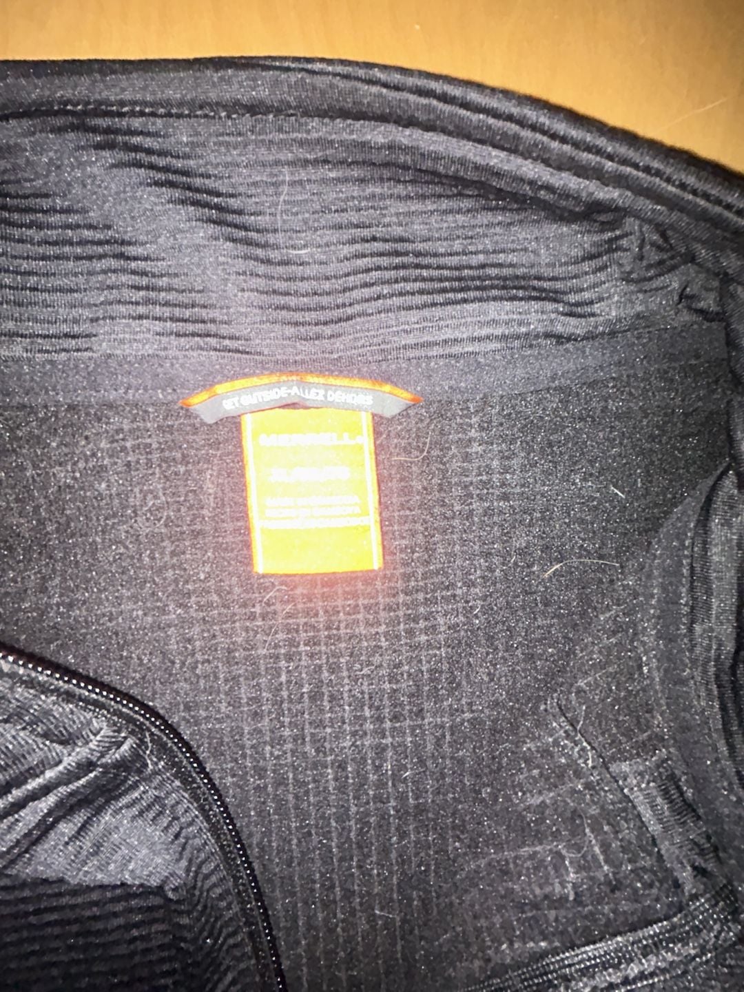 Merrell 1/4 Zip Pullover Shirt Size XL Black Fleece 3